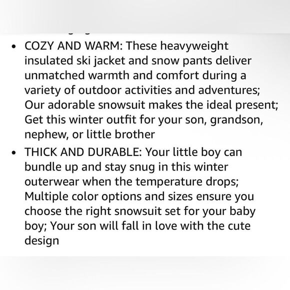 Boys Snowsuit, Mask & Gloves Set - Picture 8 of 16